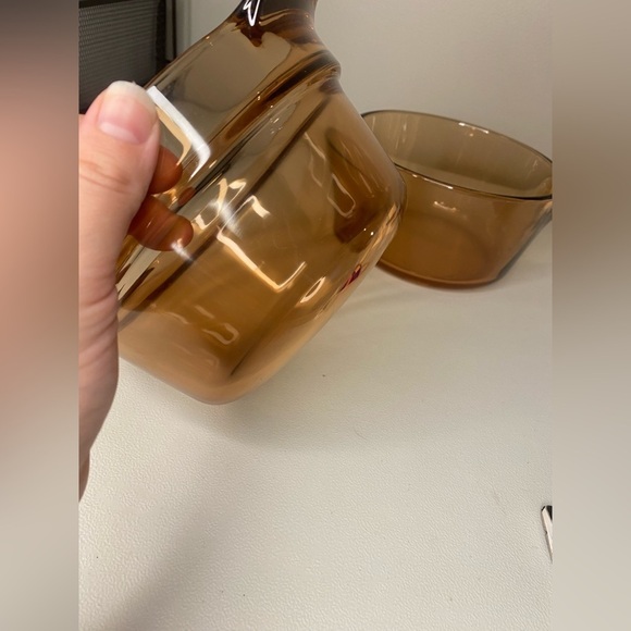 CorningWare Visions/Pyrex vintage amber double boiler P83C, V-20-B, V-15-B - Picture 7 of 15